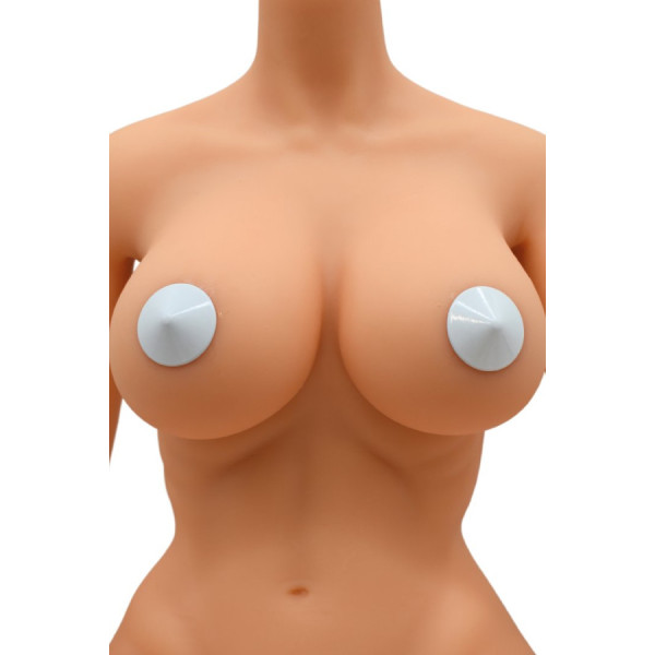 Nipple Métal blanc Cache tétons cône 